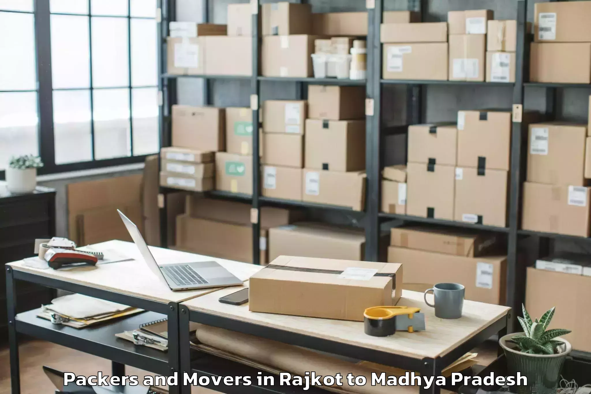 Book Rajkot to Bijawar Packers And Movers Online